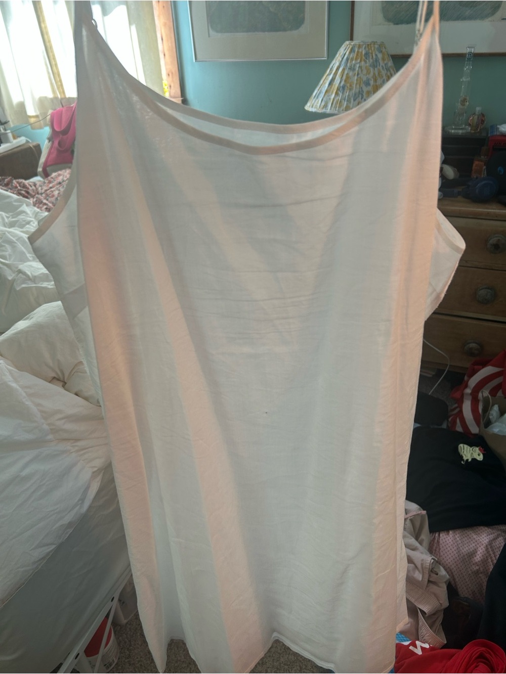 Women’s White Sleeveless Tank Dress - Brand Unspecified